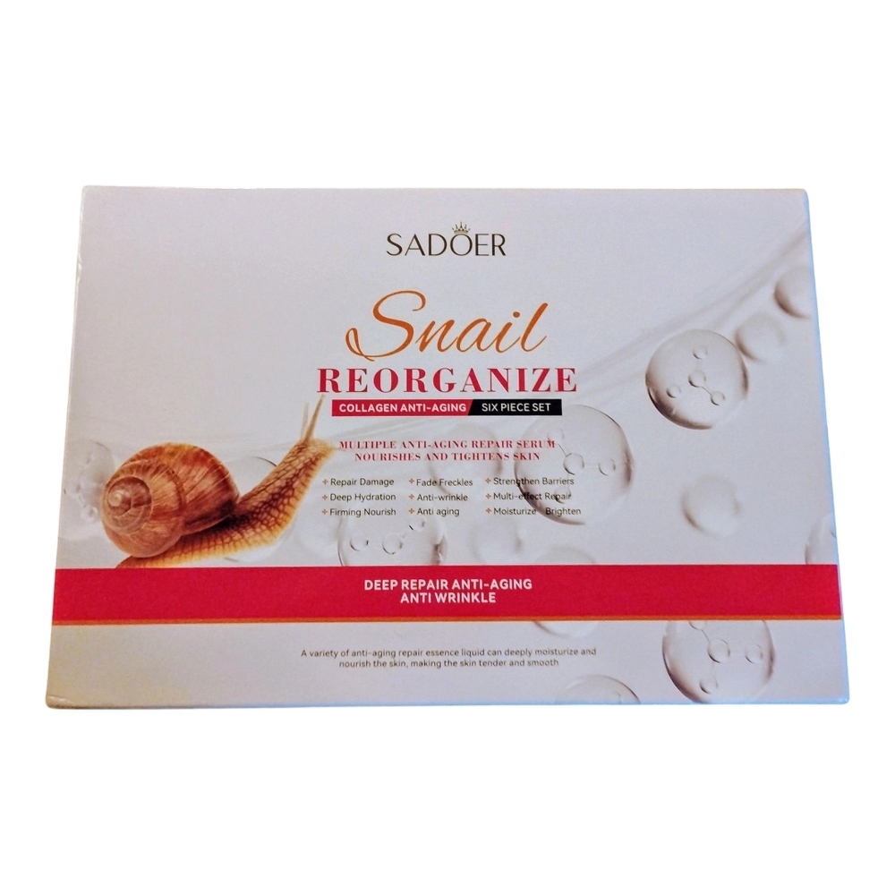 Snail Reorganize Collagen Anti-Aging Serum Set - White